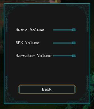 volume settings from Children of Morta UI screenshot (English), thumbnail - open to see full size