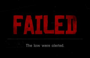 failed. the law were alerted from Red Dead Redemption 2 UI screenshot (English), thumbnail - open to see full size