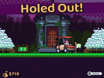 holed out! from Cursed to Golf UI screenshot (English), thumbnail - open to see full size