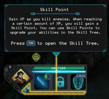 skillpoint tutorial from Children of Morta UI screenshot (English), thumbnail - open to see full size