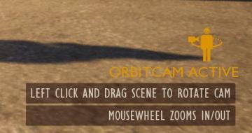 camera mode (orbitcam) - drag scene to orbit, mousewheel to zoom from Grounded UI screenshot (English), thumbnail - open to see full size