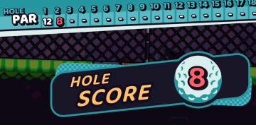 hole score from Cursed to Golf UI screenshot (English), thumbnail - open to see full size