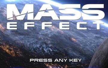 press any key to start from Mass Effect 1 UI screenshot (English), thumbnail - open to see full size