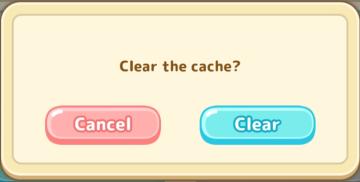 clear the device cache from Sumikko Farm UI screenshot (English), thumbnail - open to see full size