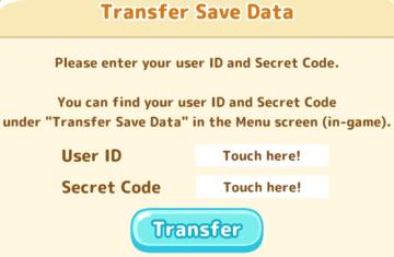 transfer your save data to another device from Sumikko Farm UI screenshot (English), thumbnail - open to see full size