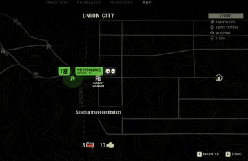 recenter map, travel to destination from The Last Stand: Aftermath UI screenshot (English), thumbnail - open to see full size