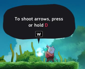 to shoot arrows from Islets UI screenshot (English), thumbnail - open to see full size