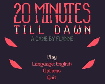 main menu from 20 Minutes Till Dawn UI screenshot (English), thumbnail - open to see full size