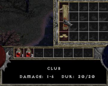 club from Diablo I UI screenshot (English), thumbnail - open to see full size