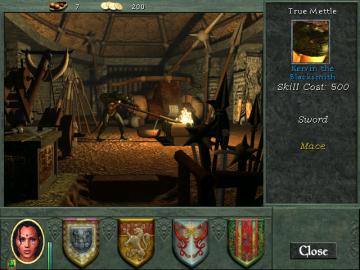 learn a skill at the blacksmith's from Might and Magic 8: Day of the Destroyer UI screenshot (English), thumbnail - open to see full size