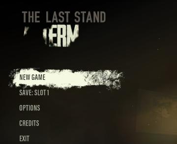 main menu from The Last Stand: Aftermath UI screenshot (English), thumbnail - open to see full size