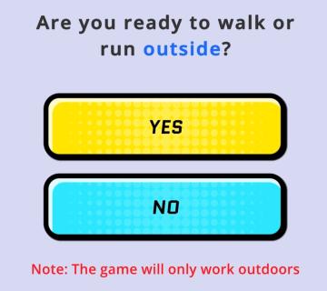 are you ready to run outside? the game will only work outside from Run Legends UI screenshot (English), thumbnail - open to see full size