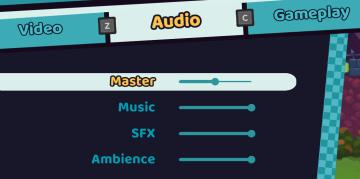 audio settings from Cursed to Golf UI screenshot (English), thumbnail - open to see full size