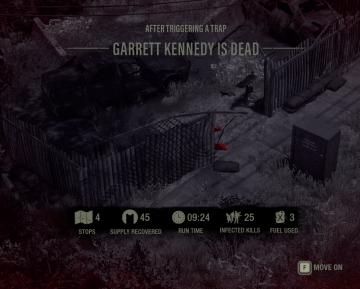 game over by triggering a trap from The Last Stand: Aftermath UI screenshot (English), thumbnail - open to see full size