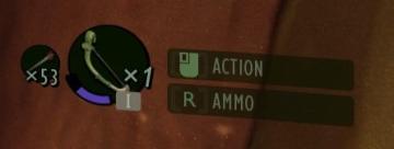 shoot an arrow or switch ammo type from Grounded UI screenshot (English), thumbnail - open to see full size