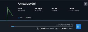 download aktualizace from Steam UI screenshot (Czech), thumbnail - open to see full size