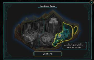 caeldippo caves from Children of Morta UI screenshot (English), thumbnail - open to see full size