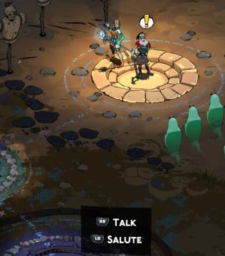 talk with or salute to NPCs from Hades II Early Access UI screenshot (English), thumbnail - open to see full size