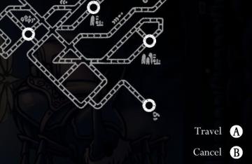 travel or cancel from Hollow Knight UI screenshot (English), thumbnail - open to see full size