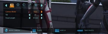 camera mode - hide ui, take photo, move camera from Mass Effect 1 UI screenshot (English), thumbnail - open to see full size