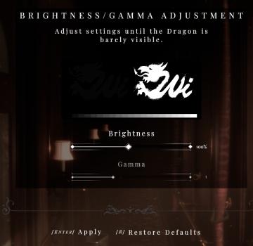 brightness setting from Maid of Sker UI screenshot (English), thumbnail - open to see full size