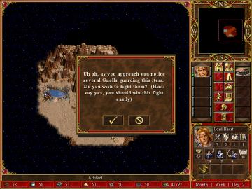 say yes you should win this easily from Heroes of Might and Magic 3: Complete UI screenshot (English), thumbnail - open to see full size