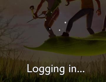 logging in... from Grounded UI screenshot (English), thumbnail - open to see full size