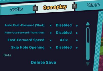 gameplay settings 3 from Cursed to Golf UI screenshot (English), thumbnail - open to see full size