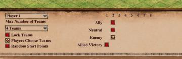 scenario editor: change diplomacy settings from Age of Empires 2 Definitive Edition UI screenshot (English), thumbnail - open to see full size