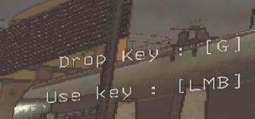 drop key, use key (control prompts) from Lethal Company UI screenshot (English), thumbnail - open to see full size