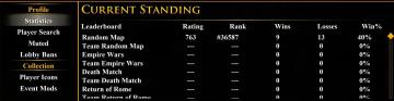 current statistics, rank in random map leaderboard, hover over icon from Age of Empires 2 Definitive Edition UI screenshot (English), thumbnail - open to see full size