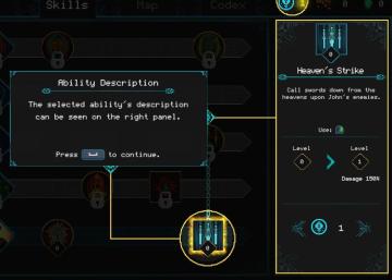 ability description tutorial from Children of Morta UI screenshot (English), thumbnail - open to see full size