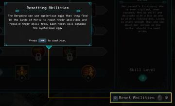 resetting abilitites from Children of Morta UI screenshot (English), thumbnail - open to see full size