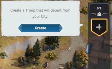 create a troop that will depart from your city from Viking Rise UI screenshot (English), thumbnail - open to see full size