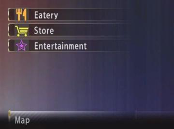 map key legend eatery store entertainment from Yakuza 0 UI screenshot (English), thumbnail - open to see full size