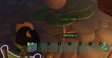 press left control to stand up from chair from Grounded UI screenshot (English), thumbnail - open to see full size