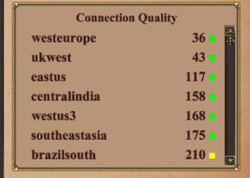 multiplayer lobby connection quality, ping from Age of Empires 2 Definitive Edition UI screenshot (English), thumbnail - open to see full size