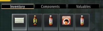 inventory components valuables from Yakuza 0 UI screenshot (English), thumbnail - open to see full size