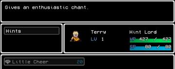 supporting character Terry can give a little cheer from LISA: The Painful - Definitive Edition UI screenshot (English), thumbnail - open to see full size