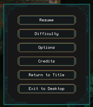 in-game menu from Children of Morta UI screenshot (English), thumbnail - open to see full size