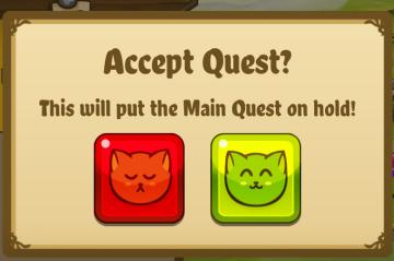 put the current quest on hold from Cat Quest UI screenshot (English), thumbnail - open to see full size