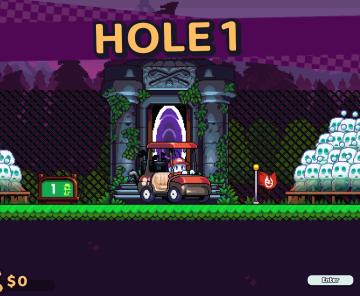 enter hole 1 from Cursed to Golf UI screenshot (English), thumbnail - open to see full size