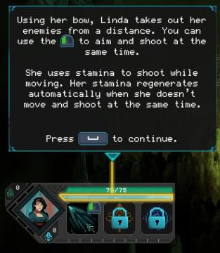 Linda from Children of Morta UI screenshot (English), thumbnail - open to see full size