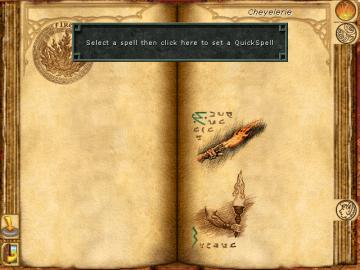 set up a quickspell button, then cast with S from Might and Magic 8: Day of the Destroyer UI screenshot (English), thumbnail - open to see full size