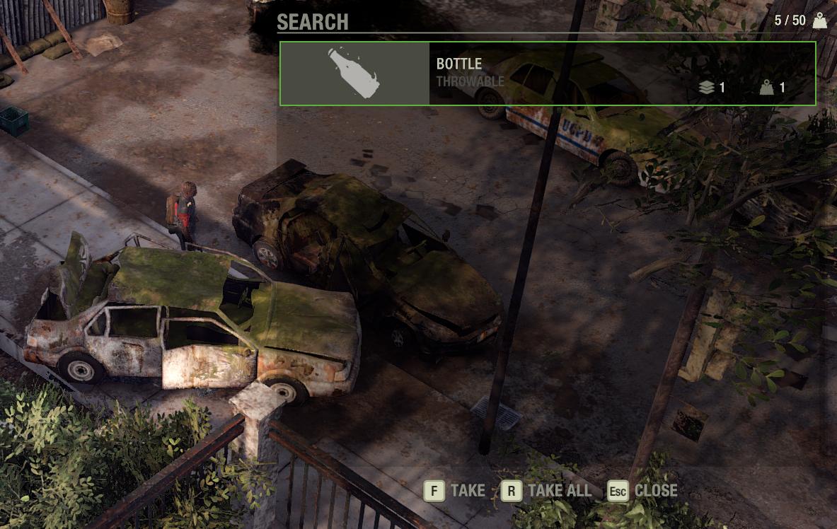 search car, take all loot from The Last Stand: Aftermath UI screenshot (English)