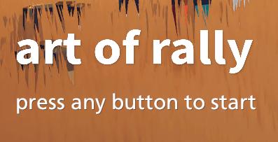 press any button from art of rally UI screenshot (English)