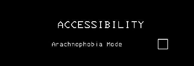 accessibility settings, arachnophobia mode from Lethal Company UI screenshot (English)