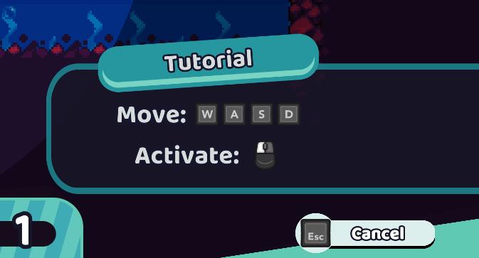 move tutorial from Cursed to Golf UI screenshot (English)