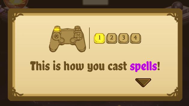 this is how you cast spells from Cat Quest UI screenshot (English)