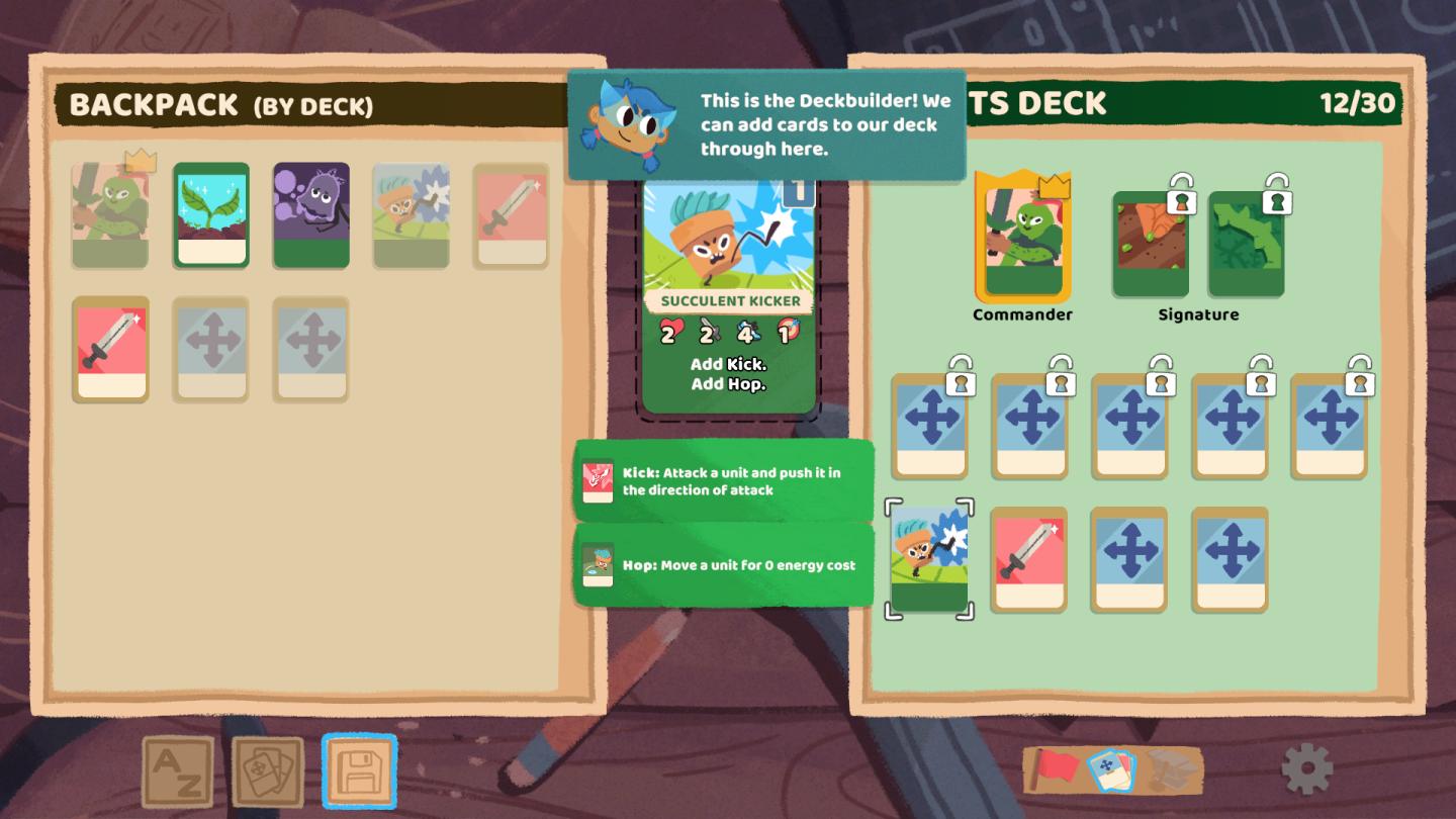 succulent kicker from Floppy Knights UI screenshot (English)